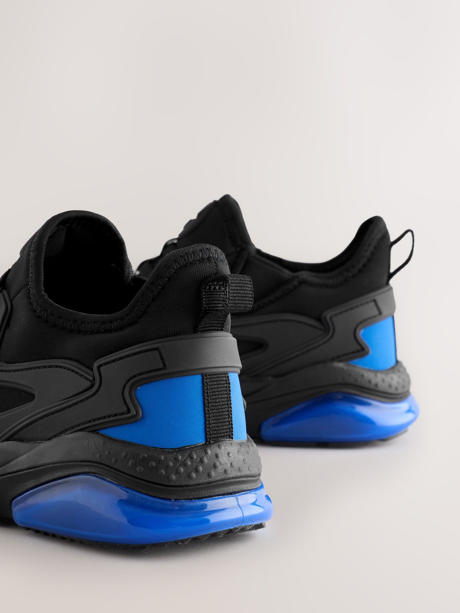 Zwart-blauw ombré - Elastische sportschoenen