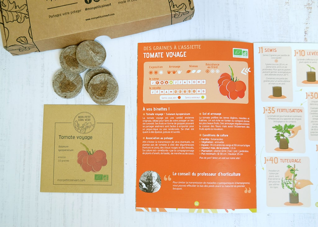 Coffret de jardinage thématique 