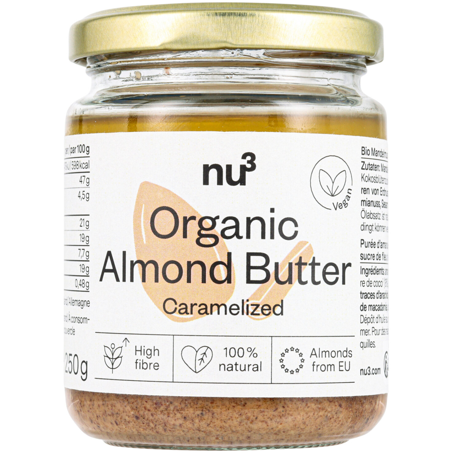nu3 Bio Almond Butter Caramalized