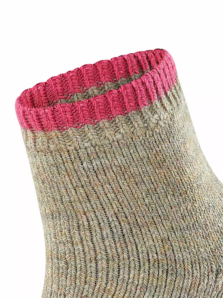 FALKE Socken Cosy Plush nut mel. hellgrau