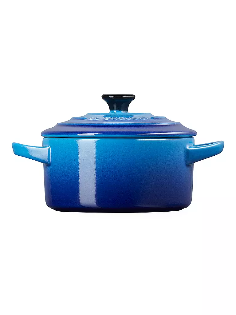LE CREUSET Mini-Cocotte POTERIE 10cm/0,2L Azure blau