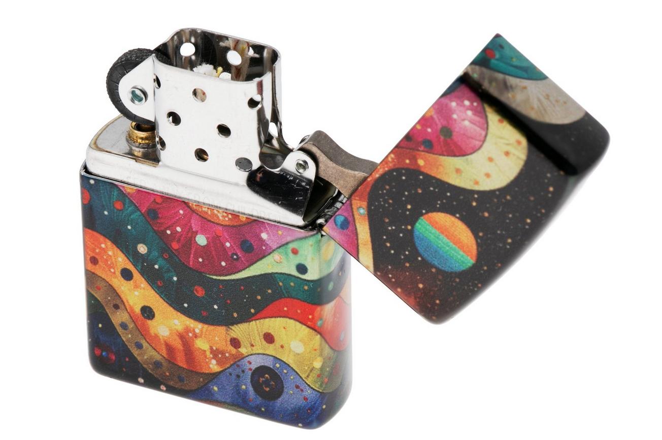 Zippo Abstract Space Design 60007462, 540 Tumbled Chrome, aansteker