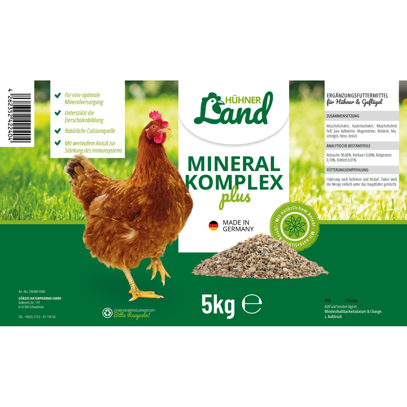 HÜHNER Land Mineral Komplex Plus 5kg