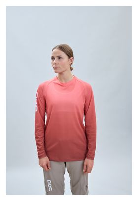 Maillot Manches Longues Femme Poc Essential MTB Lite Dégradé Corail