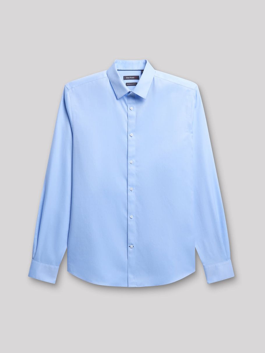 Chemise extra-slim sans repassage unie