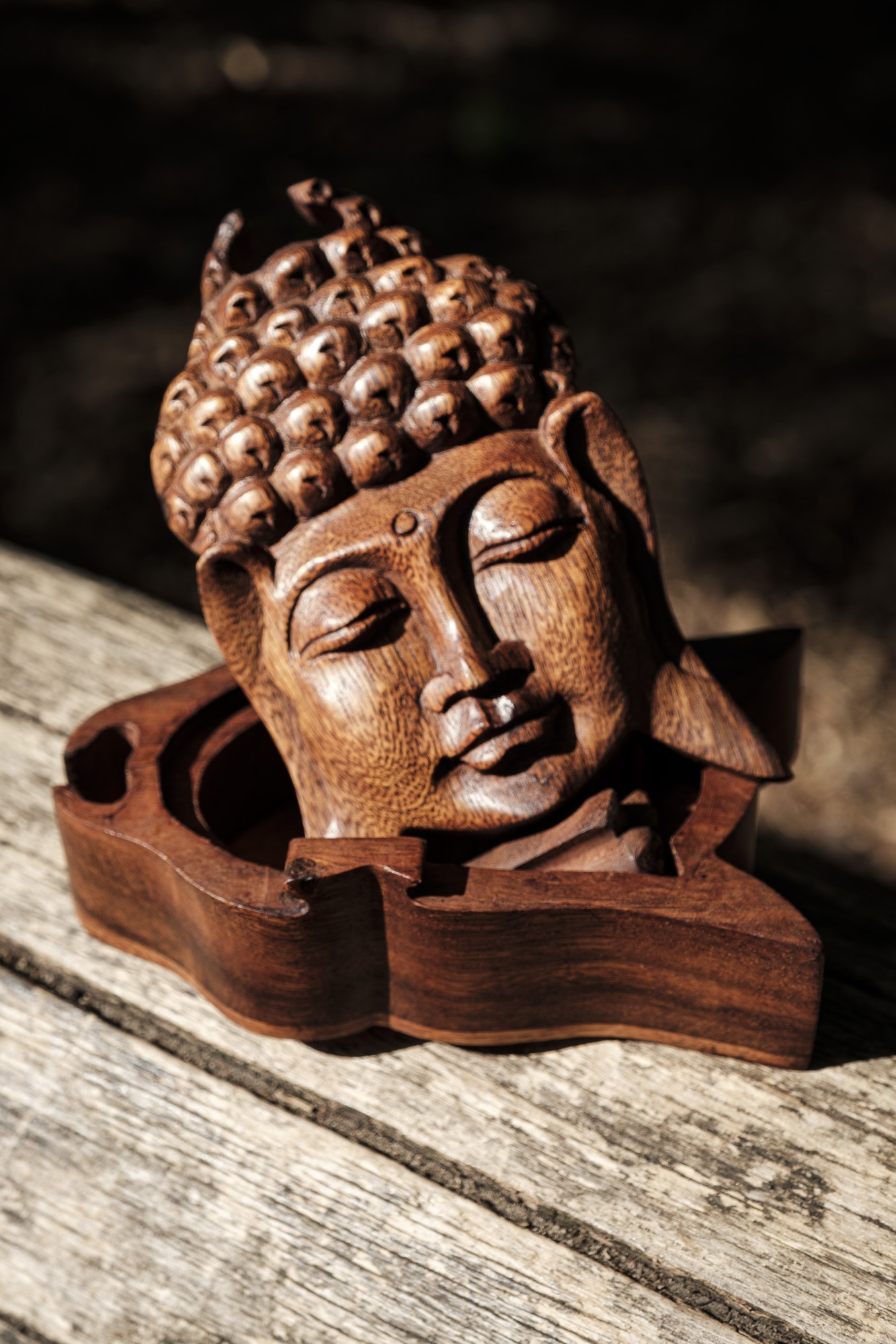 Secret-Box 'Buddha', T 16 cm, B 9 cm, H 6 cm von fischer's lagerhaus
