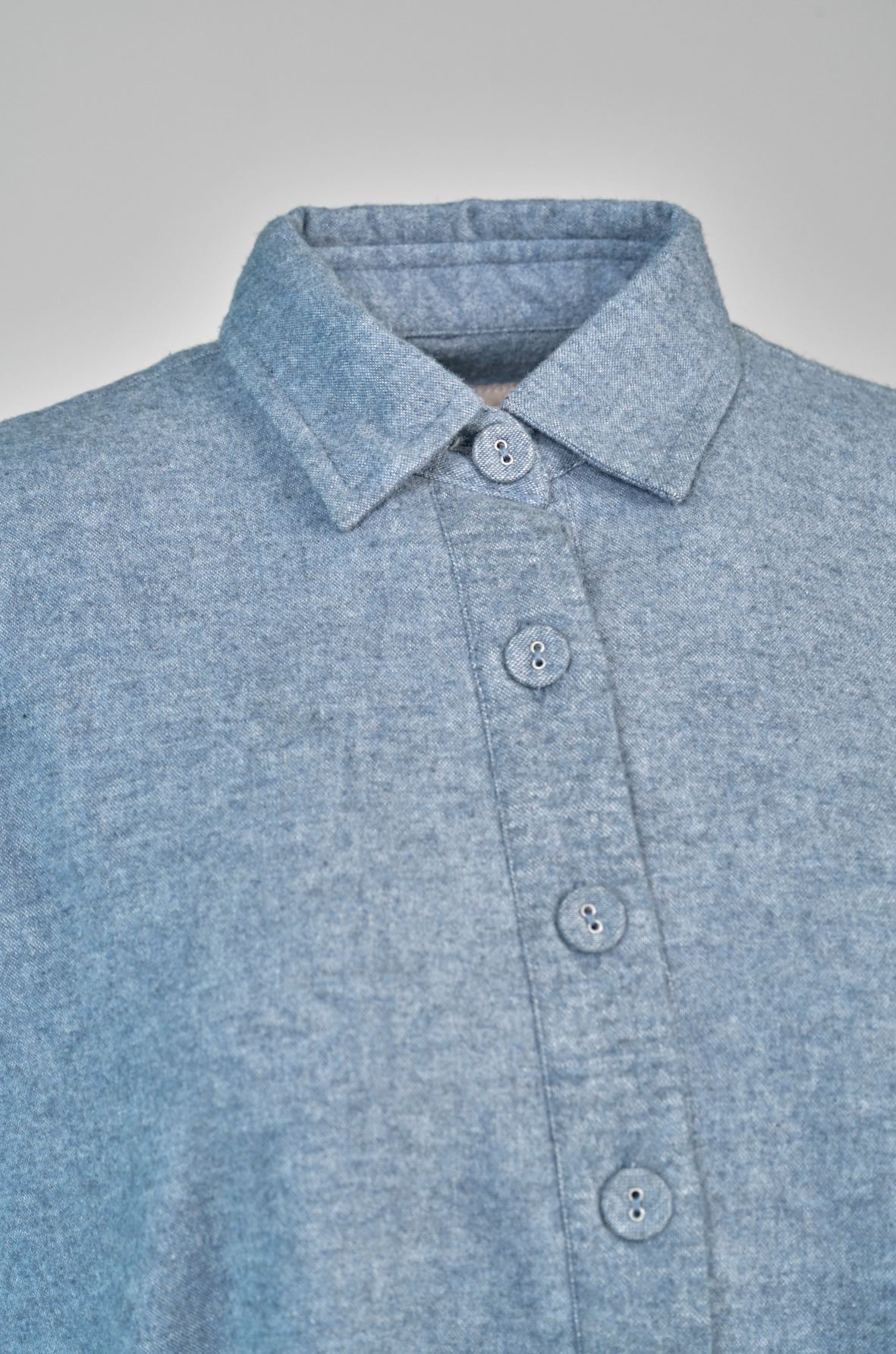 Nattskjorte gråblå - L/XL