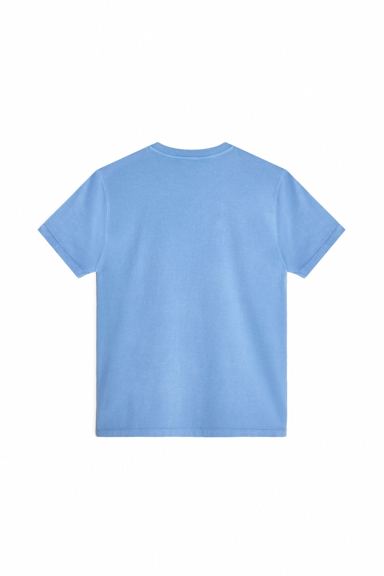 Camiseta com estampa de pôr do sol - Azul