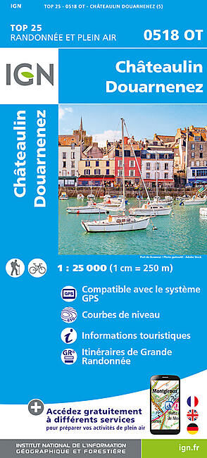 IGN - TOP 25 0518 OT CHATEAULIN DOUARNENEZ 1 25 000