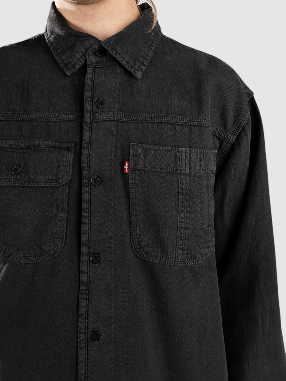 Levi's Auburn Worker Shirt morrissey pirate black