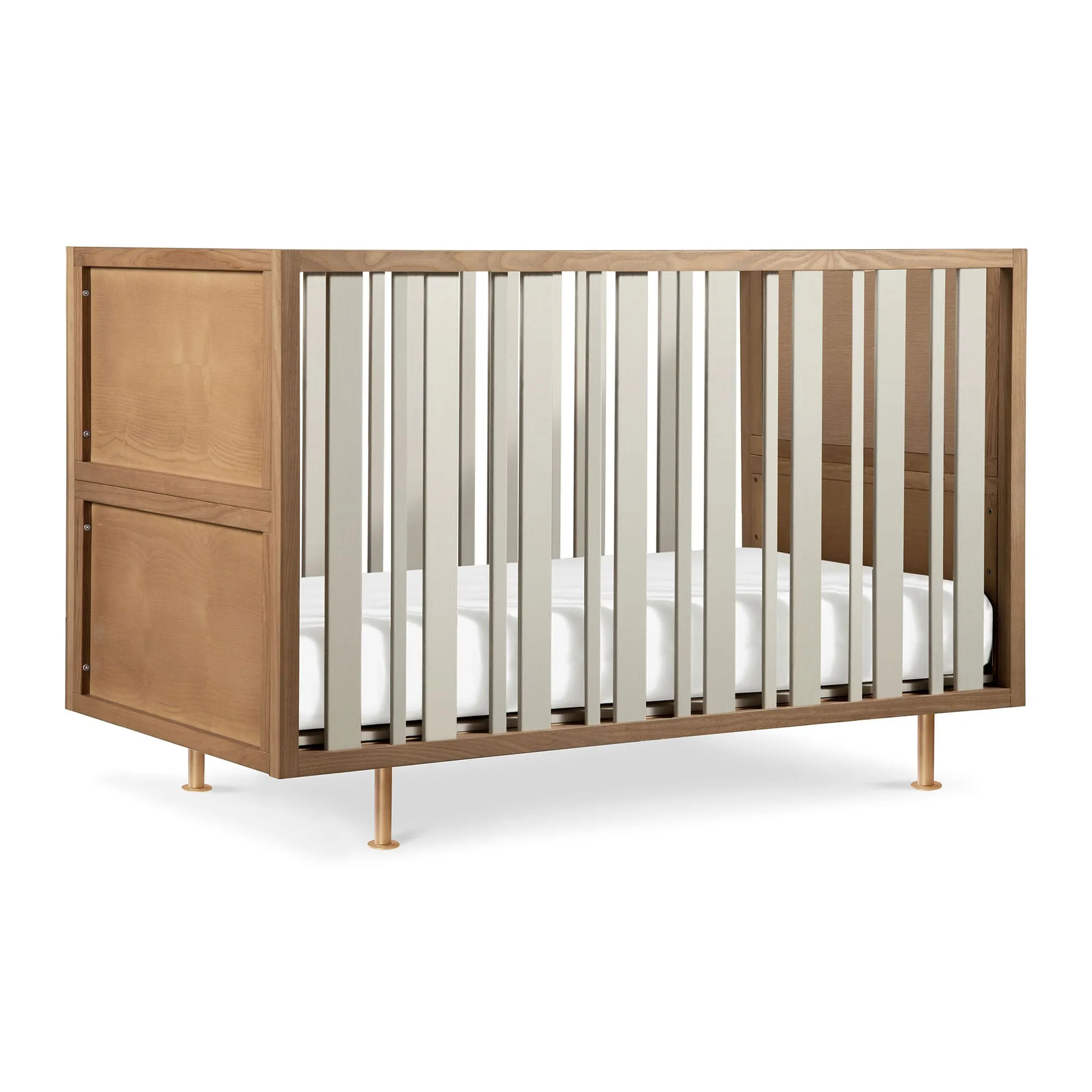 Nursery Works Couchette Novella avec kit de conversion - Frêne teinté  Ivoire