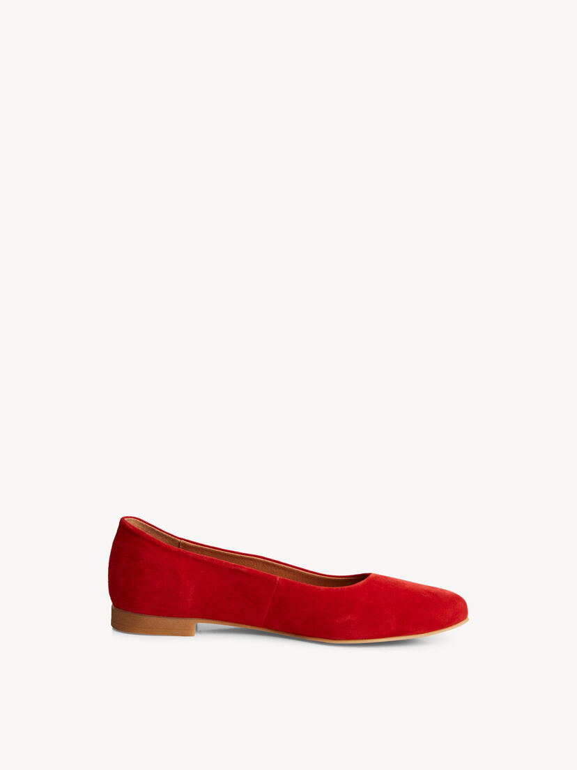 Leren Ballerina - rood