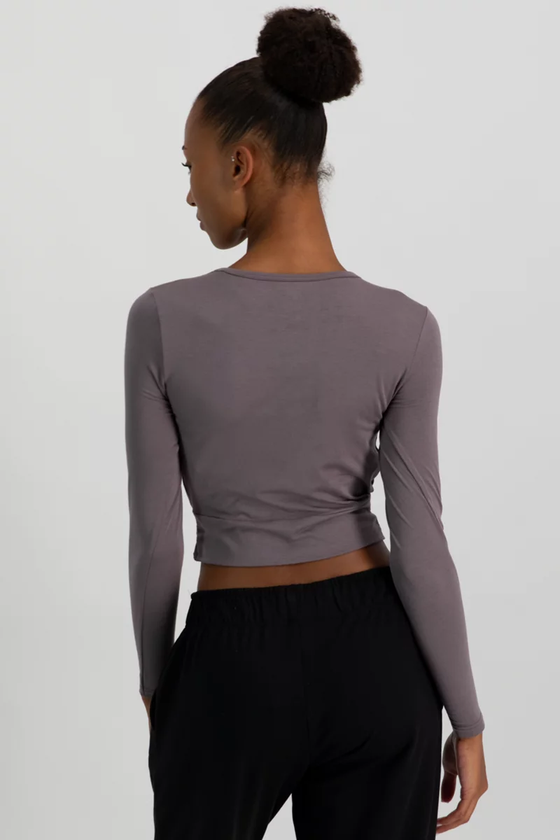 POWERZONE Yoga Crop Damen Longsleeve
