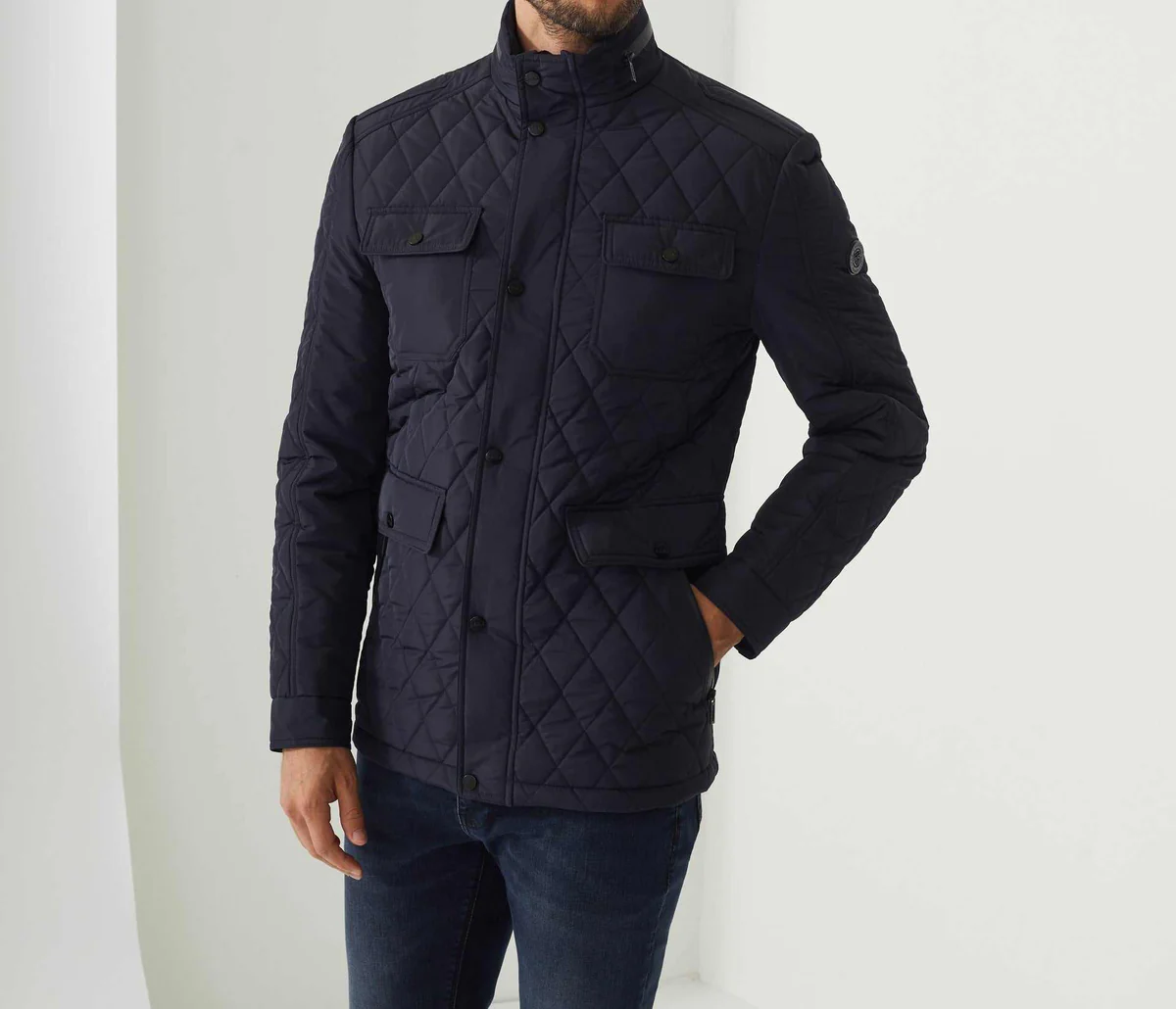 Blouson matelassé marine 