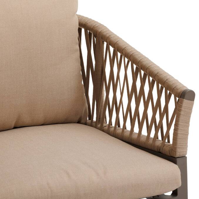 Lot de 2 fauteuils de jardin ORIENGO Miel & Praline