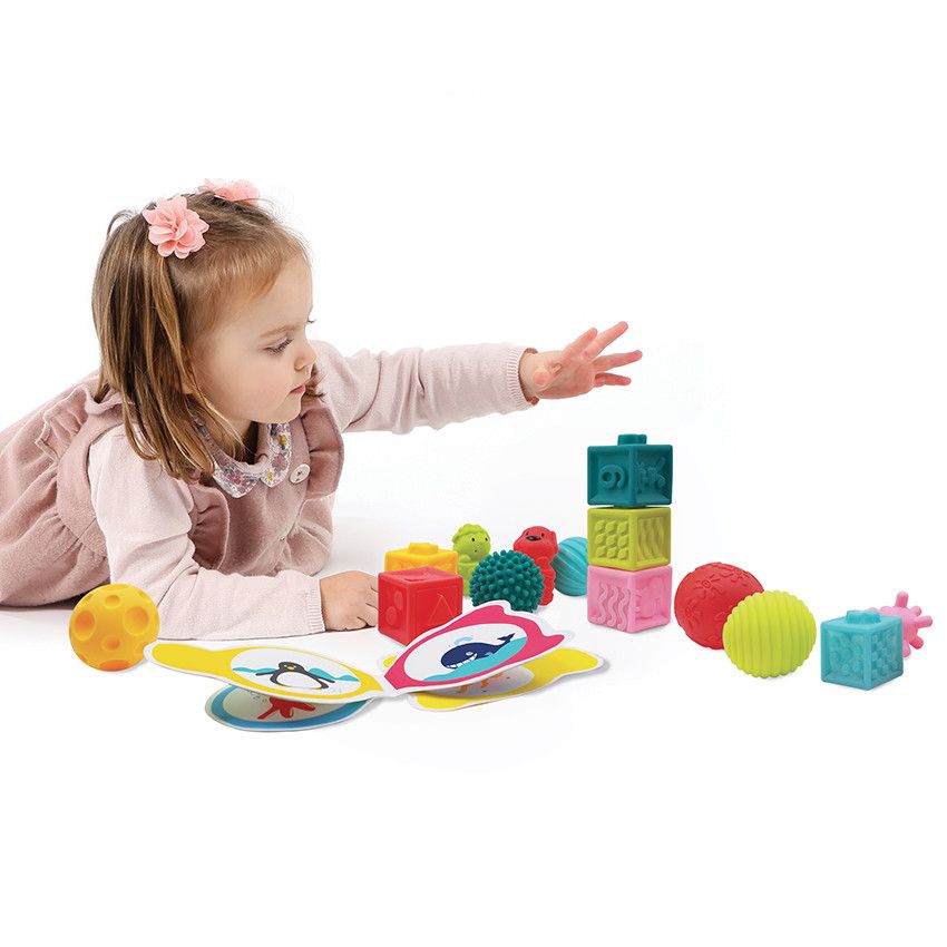 Coffret d'éveil sensoriel - Ecru