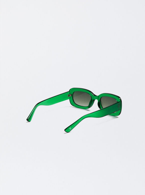 Óculos de Sol Quadrados - Verde