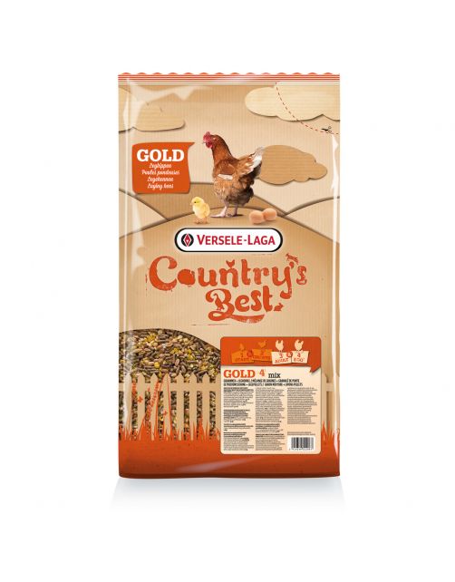 Versele-Laga Country`s Best Gold 4 Mix Kip-Graan Met Legkorrel - Kippenvoer