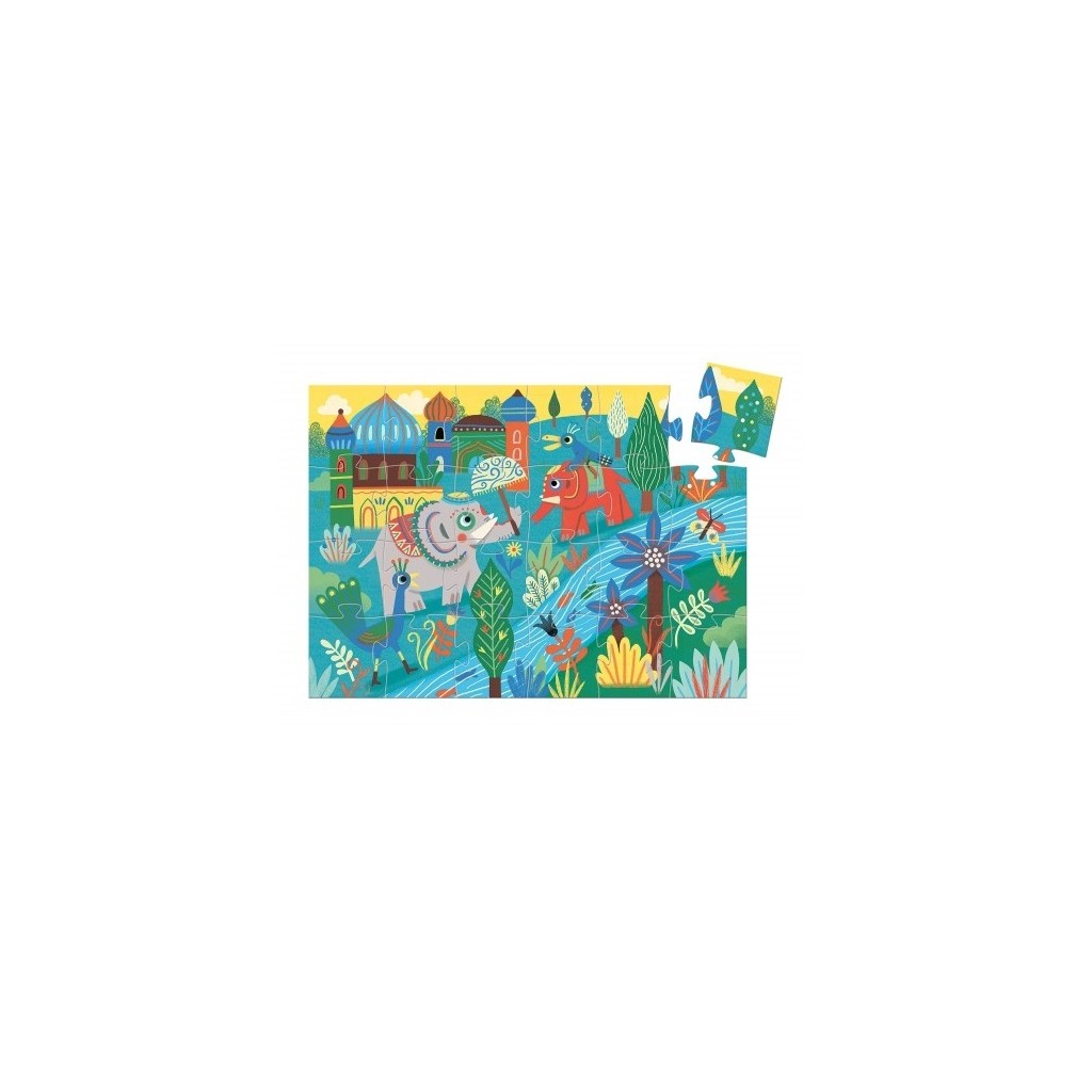 Puzzle Silhouette - Haathee Éléphant d'Asie - 24 Pièces