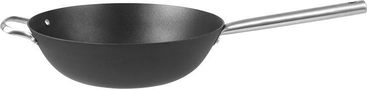 Pillivuyt Gourmet Garonne Ø30 cm wok letvægts-støbejern 3 liter Sort, stål