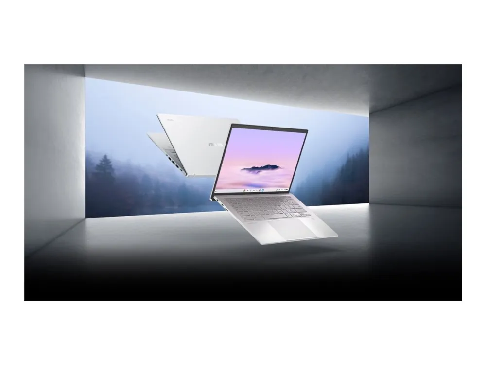 ASUS ExpertBook CX54 Chromebook Plus CX5403CMA-QM0166 - 180° hængselsdesign - Intel Core Ultra 5 - 115U / op til 4.2 GHz - Chrome OS - Intel Iris Xe Graphics - 8 GB RAM - 128 GB SSD NVMe - 14