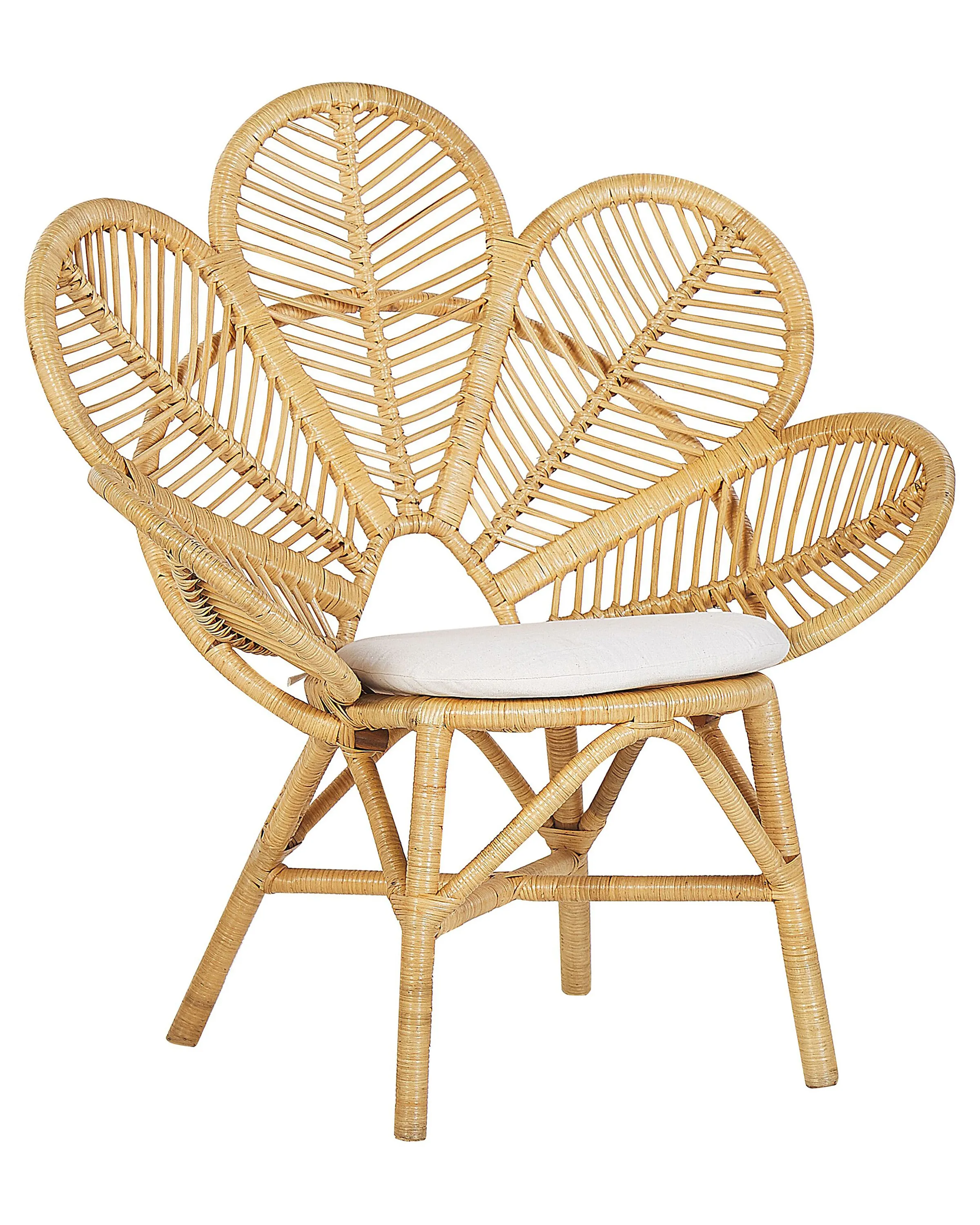 Set van 2 pauwenstoelen FLORENTINE Rotan Natuurlijk