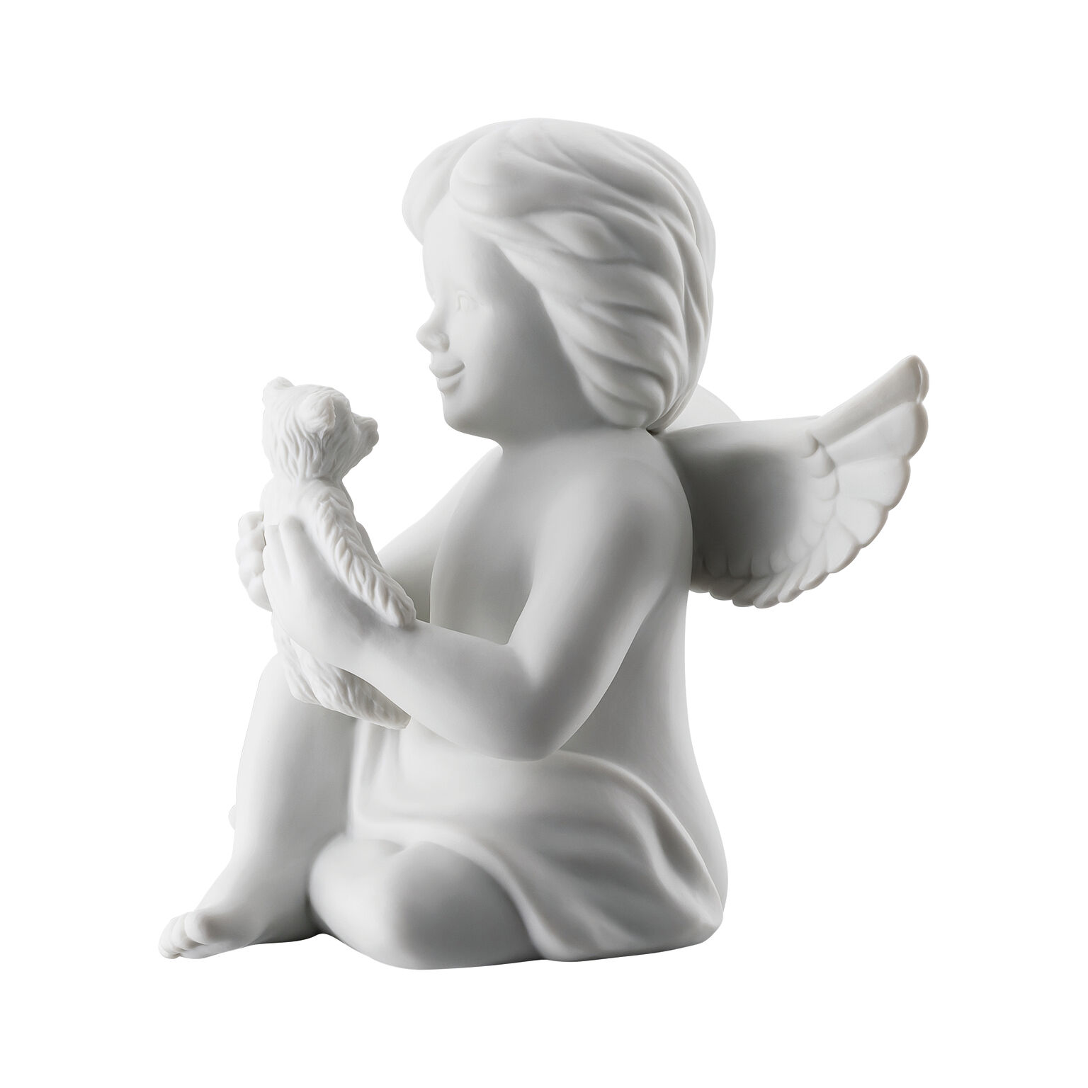 Angels Weiss matt Engel mit Teddybär