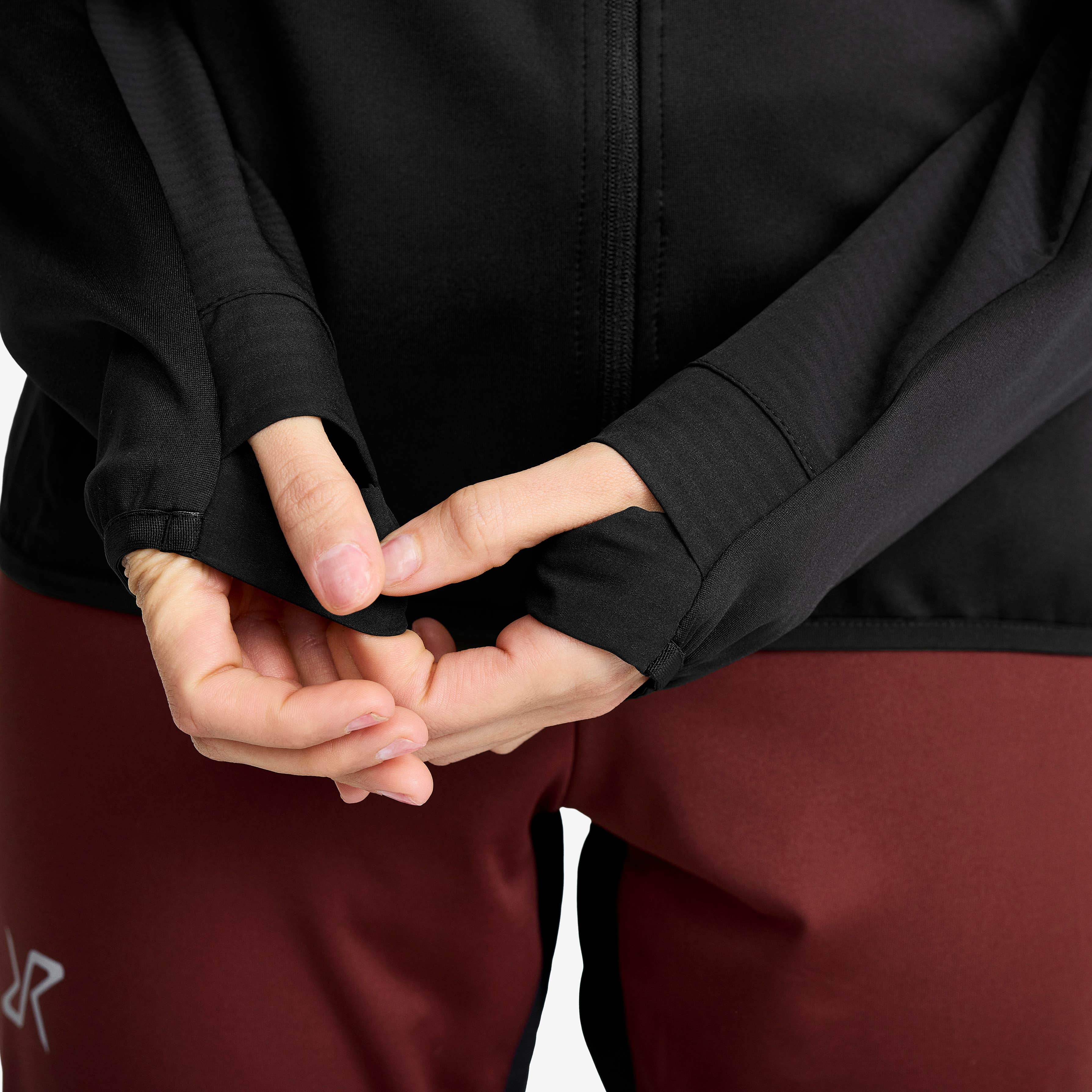 Pace Hooded Wind Jacket Dame Black