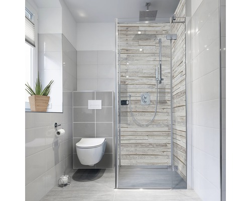 Douche achterwandfolie mySpotti Fresh Wood Planks 100 x 255 cm
