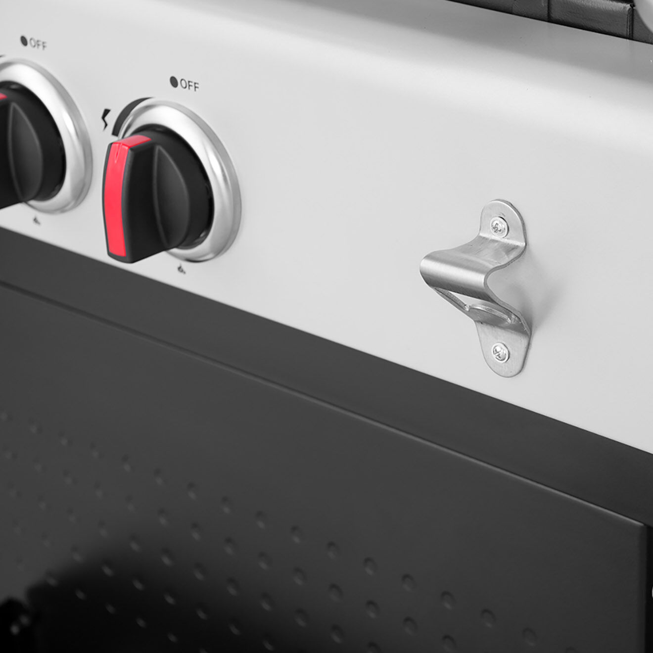 Livoo Barbecue 2-en-1 charbon et gaz noir - 109x61x51 cm