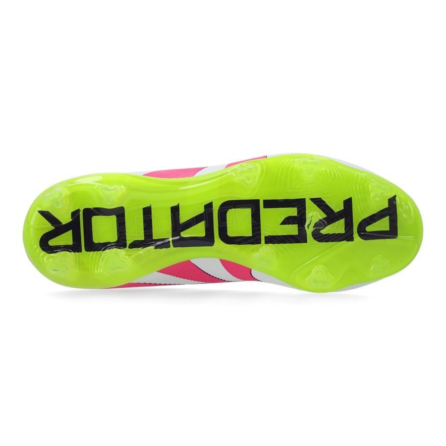 adidas Predator Elite FG Celestial Victory - Blanc/Lucid Pink/Lucid Lemon Enfant