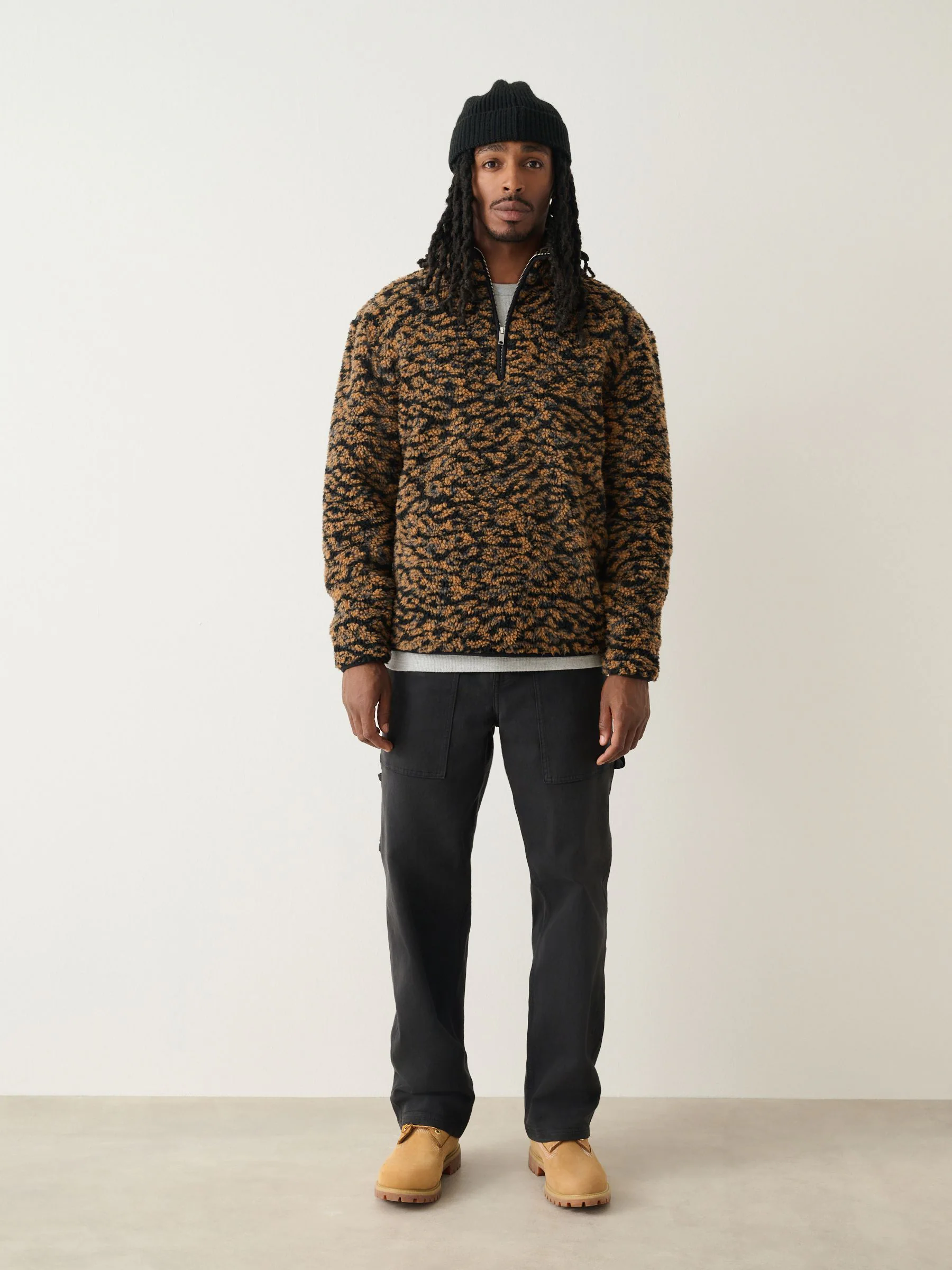 Animal - Half met rits - Zip Neck Printed Fleece