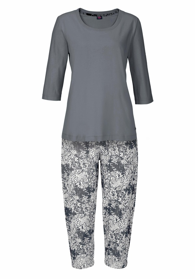 Buffalo Capri-Pyjama 2 Stk. tlg., mit gemusterter Hose