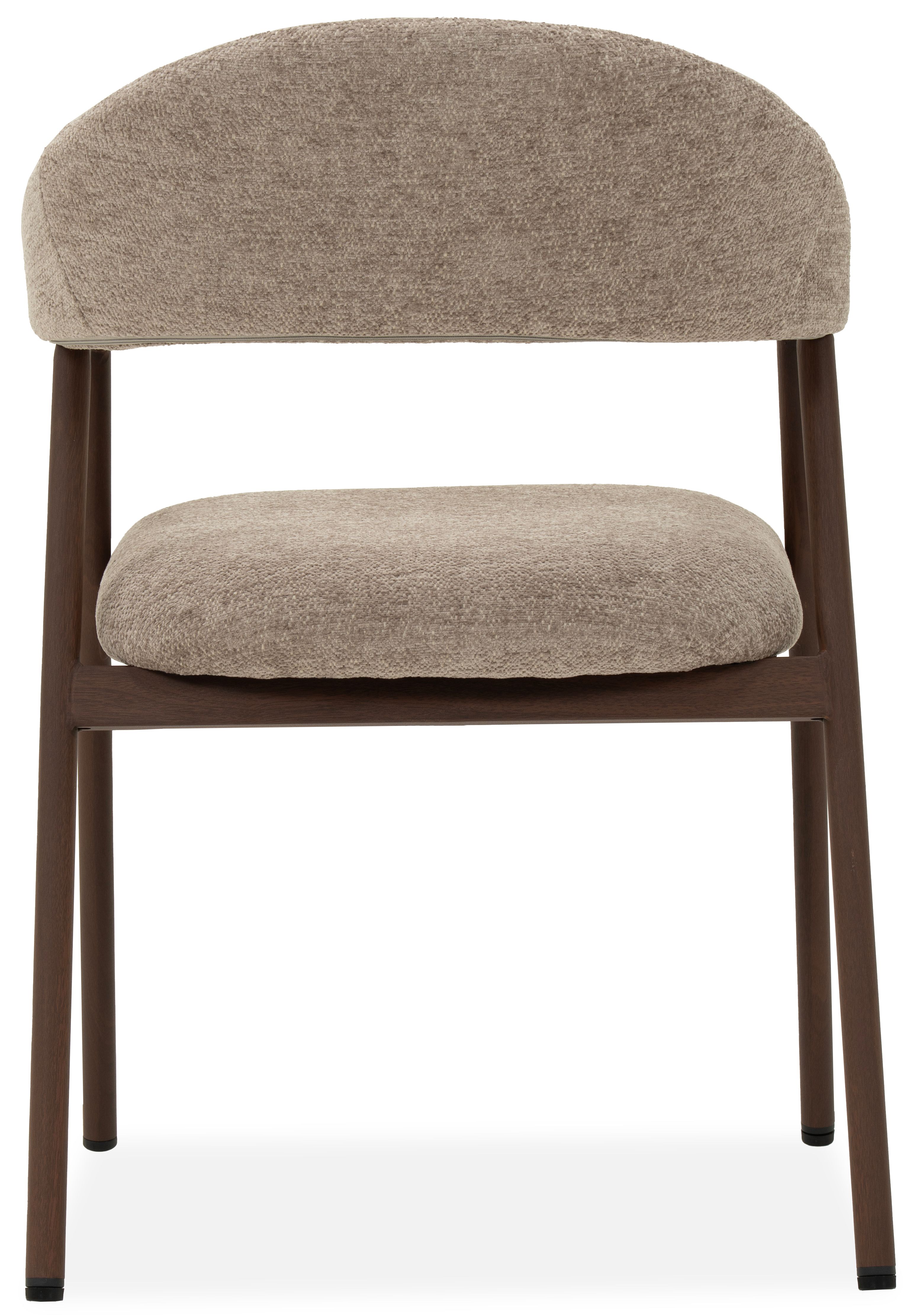 Eetkamerstoel Raven 30 Taupe - Walnut Brynjar B54 x D54 x H80 cm
