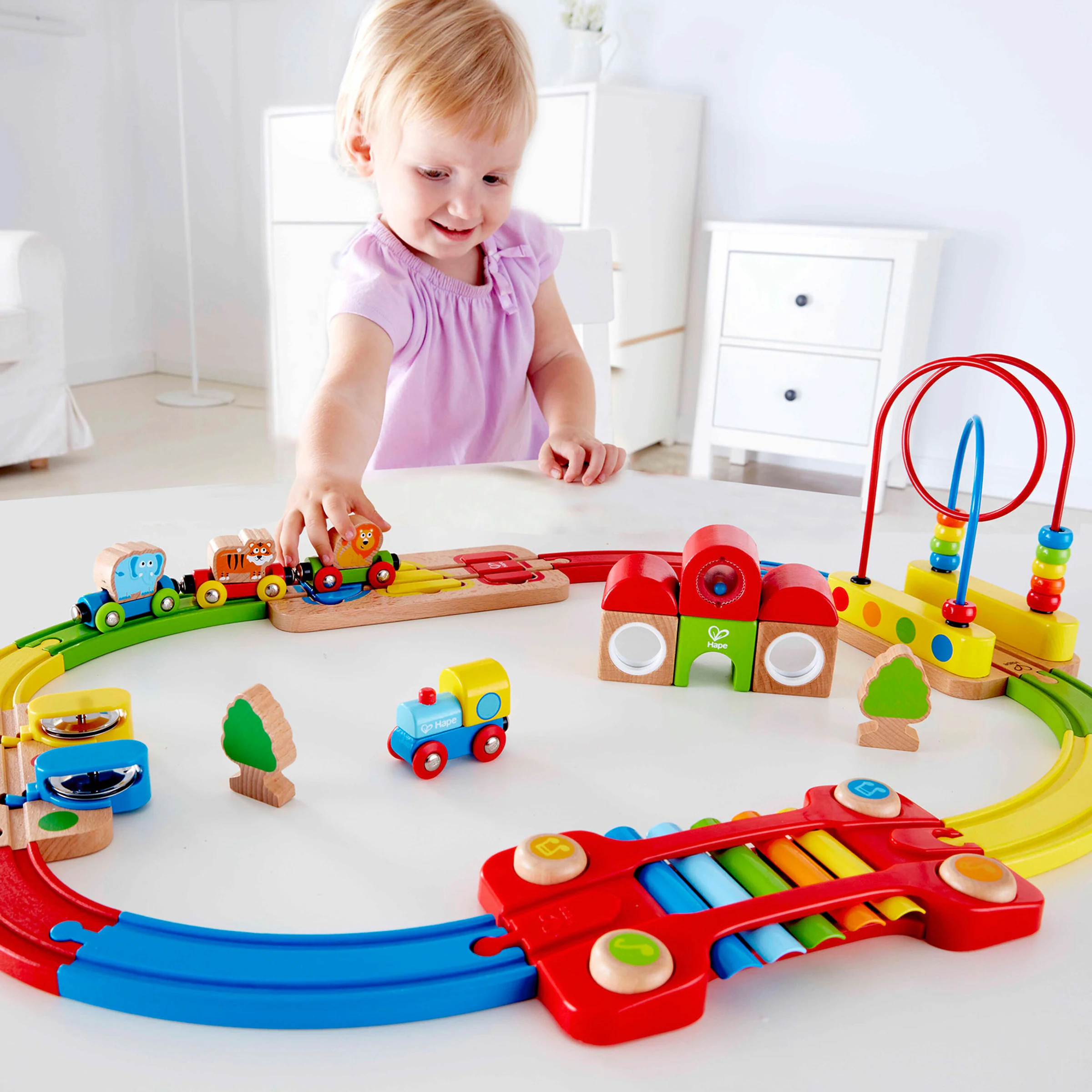 Hape Eisenbahnset Regenbogen-Puzzle