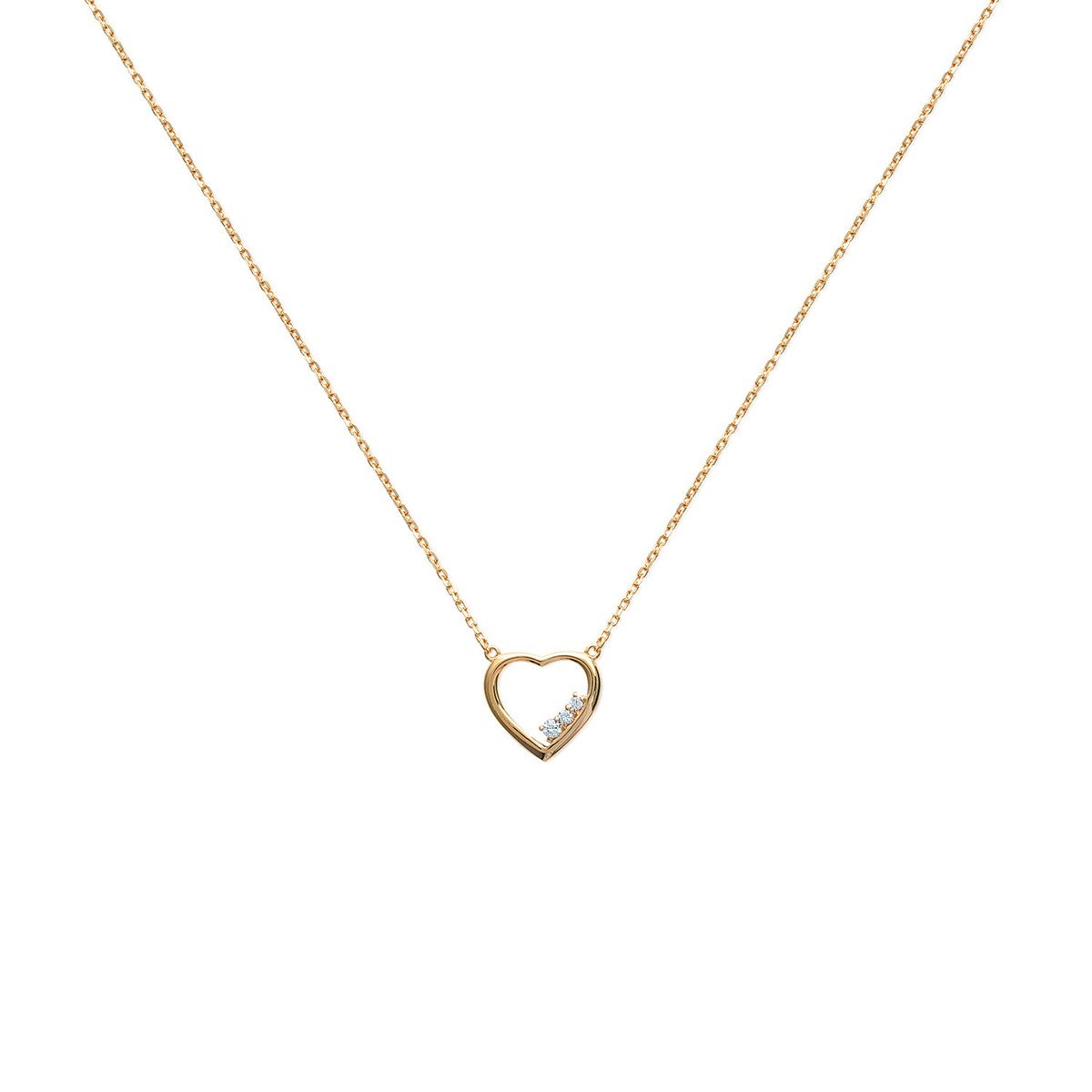 Collier Brillaxis coeur trilogie OZ
