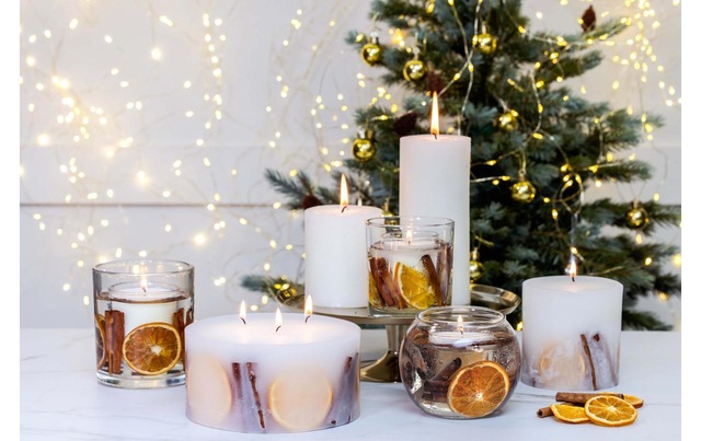 Stoneglow Duftkerze »Festive Wishes rund«