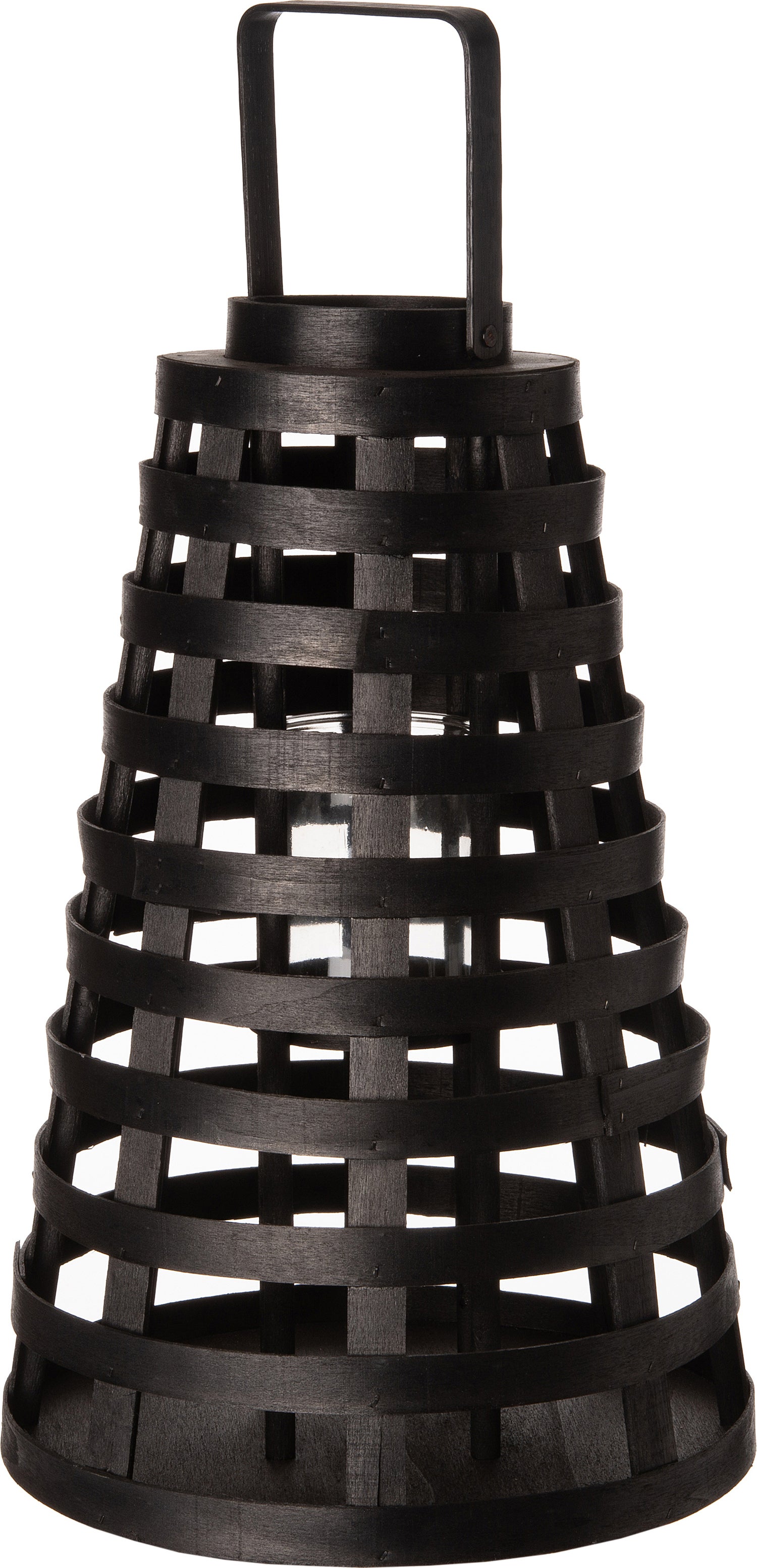 Intratuin windlicht Taps zwart D 32 H 50 cm