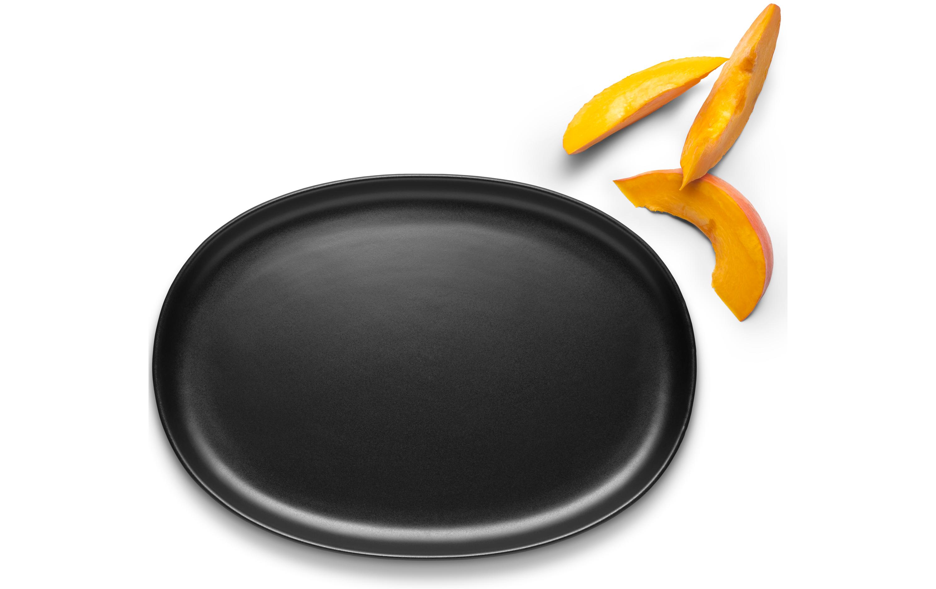 Speiseteller Nordic Kitchen 4 Stück, Schwarz<br>Teller mit senkrechter Kante