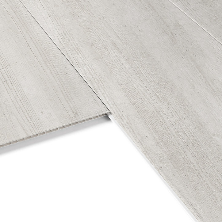 Lambris PVC Dumaclip bois gris mat 25 x 120 cm