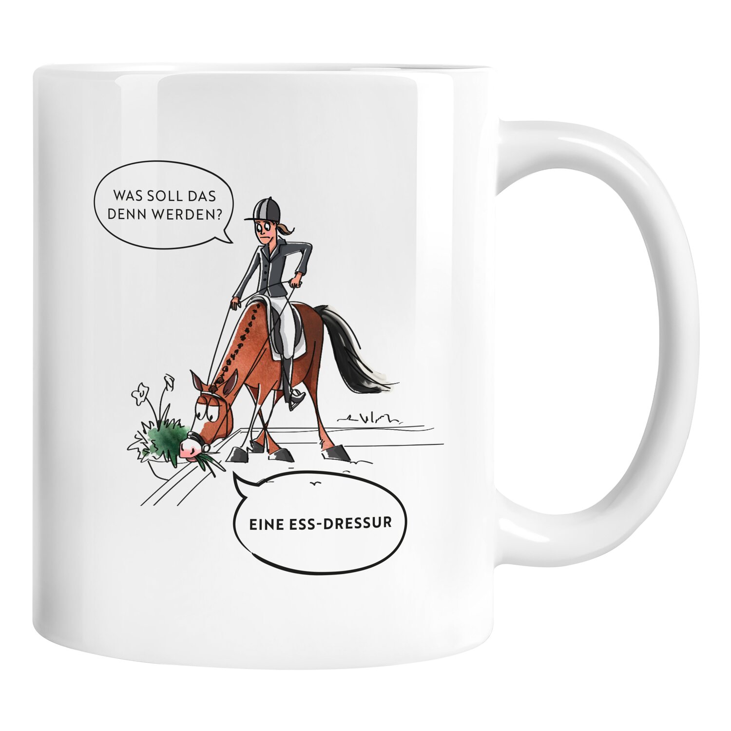 mrs. RIDE Keramiktasse  - white - Ess-Dressur