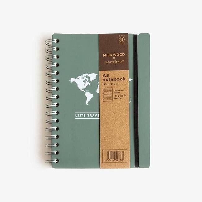 MISS WOOD - CARNET DE NOTES VERT