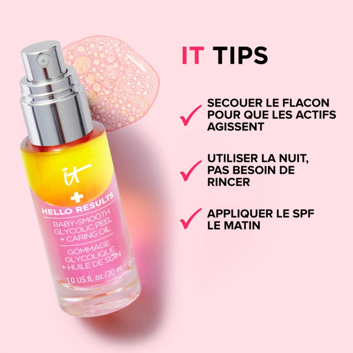 It Cosmetics Hello Results Gommage Glycolique + Huile de Soin