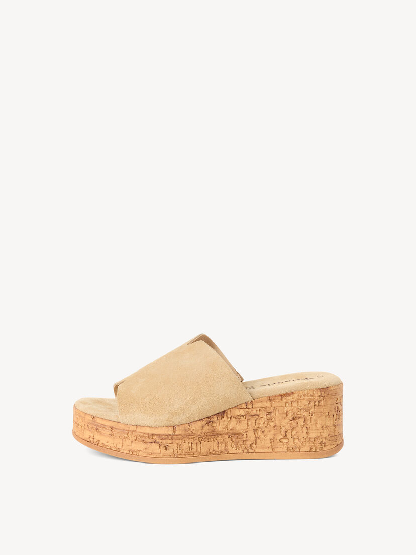 Leren Slipper - beige