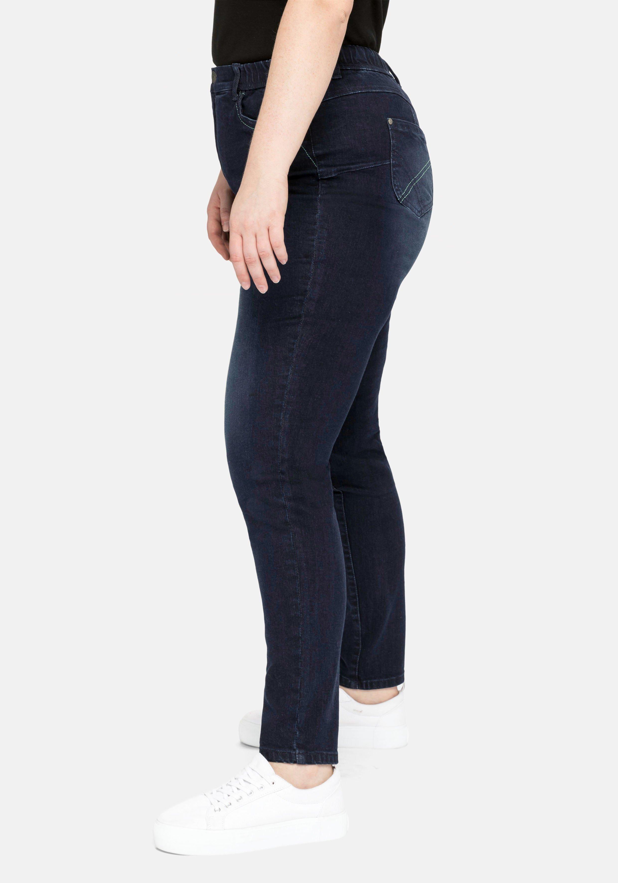 Skinny Jeans mit Gummibund und Push-up-Effekt
