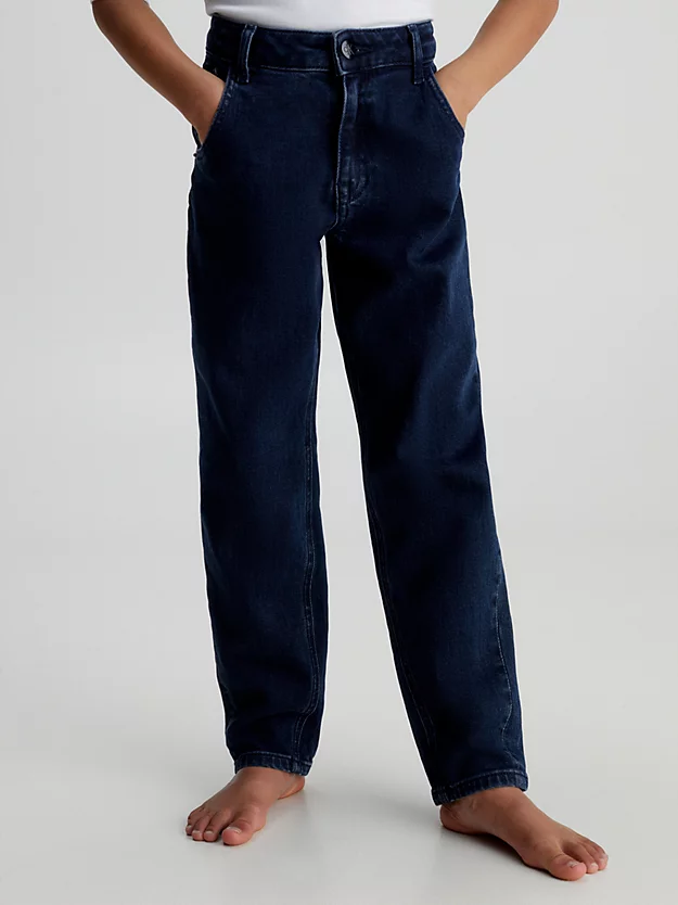 calças jeans de perna larga