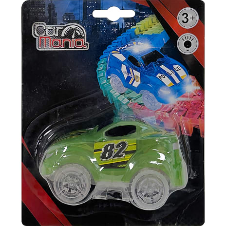 Car Mania selvlysende legetøjsbil - flere varianter - assorteret