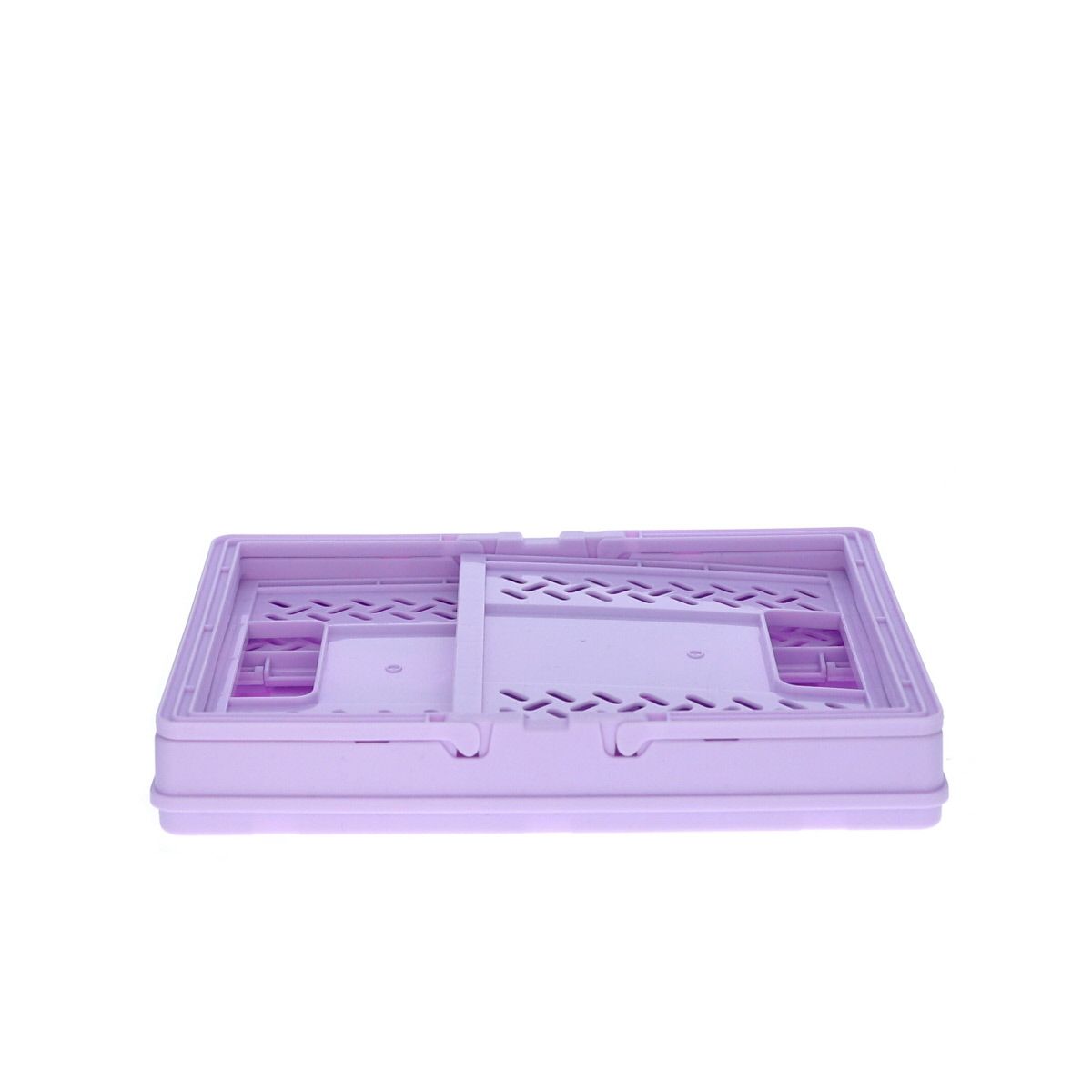Caisse de rangement pliable en plastique violet Roodoudou