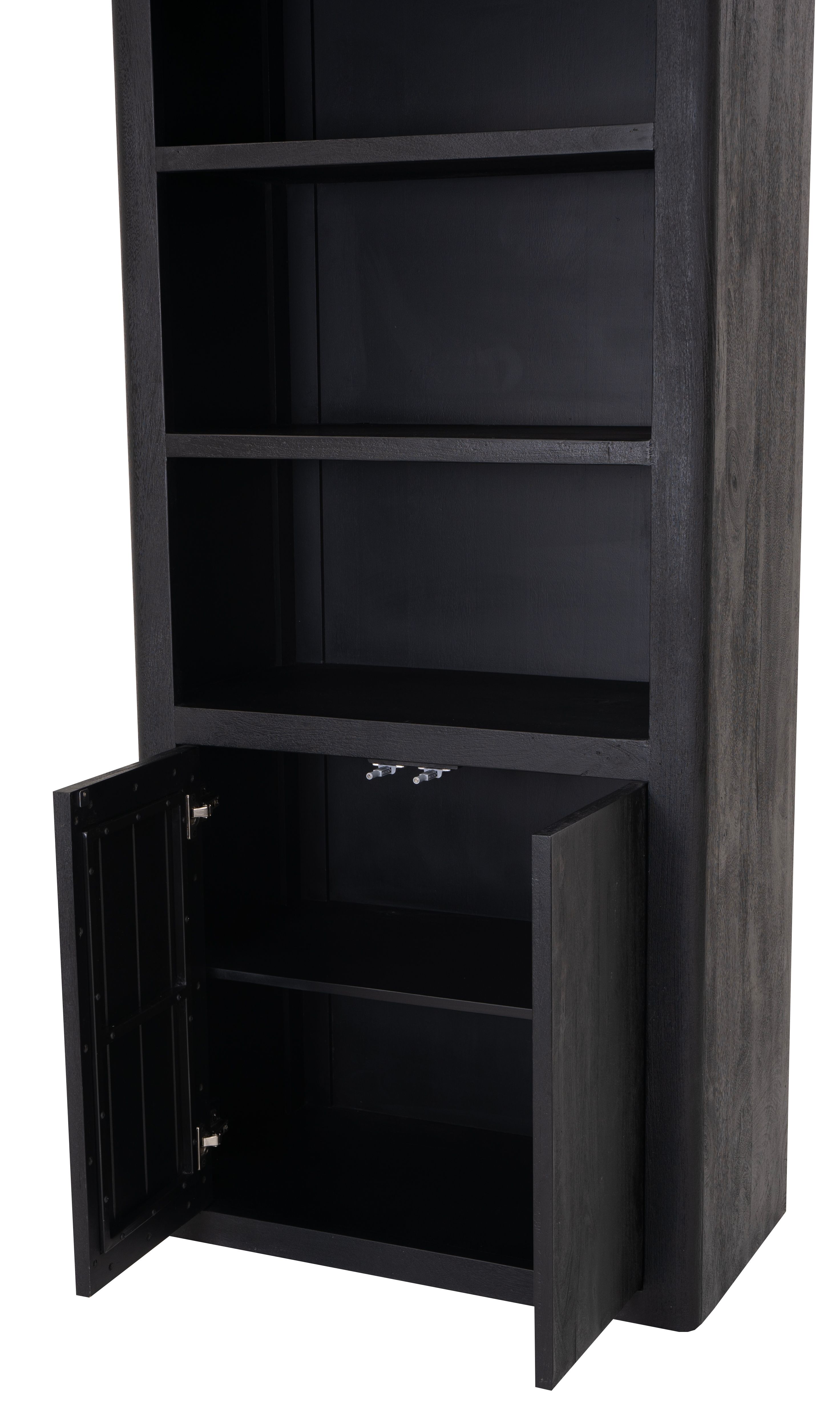 Boekenkast Zwart Tenna B80 x D45 x H220 cm