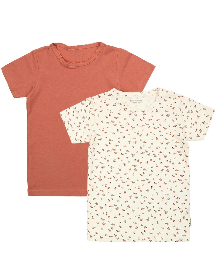 T-Shirt BASIC 33 2er Pack in canyon rose